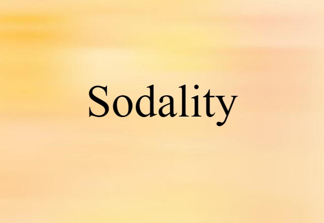 sodality