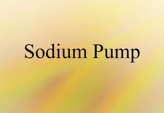 sodium pump