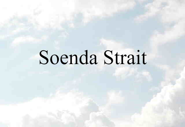 Soenda Strait