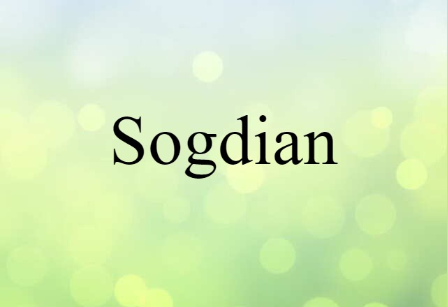 Sogdian