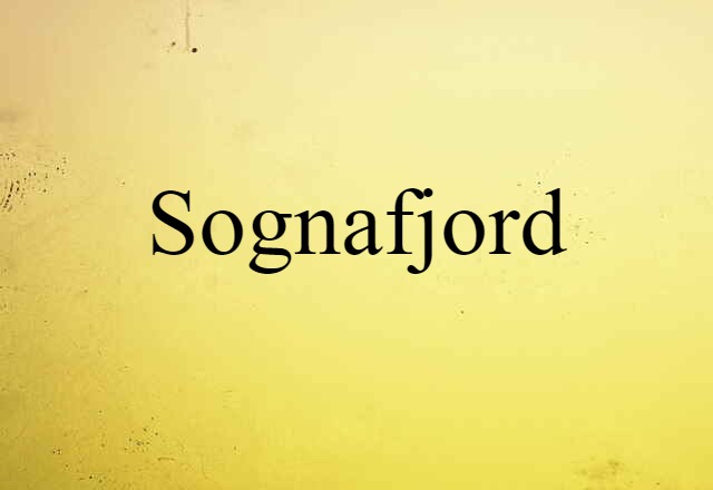 Sognafjord