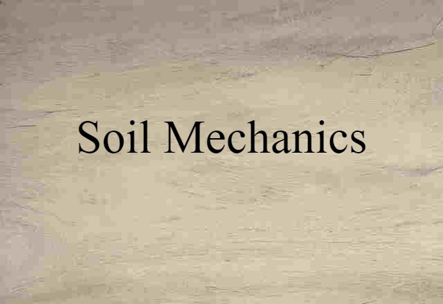 soil mechanics