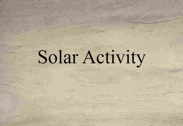 solar activity