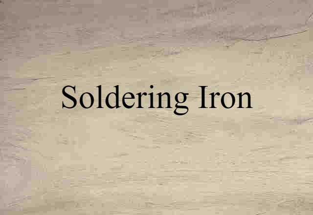 soldering iron