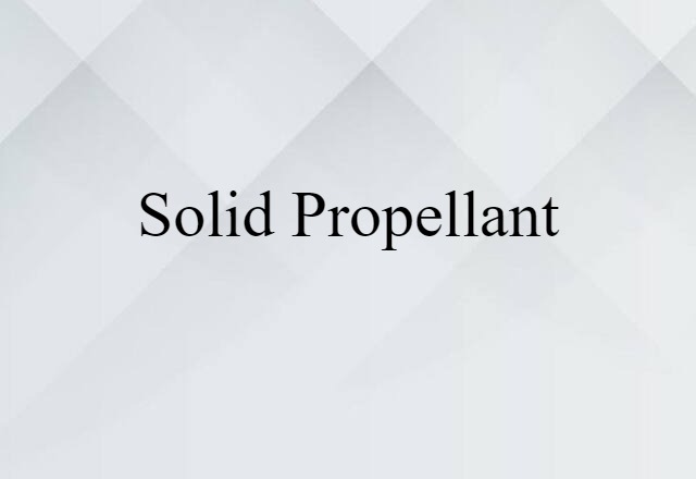 solid propellant