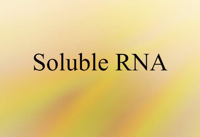 soluble RNA