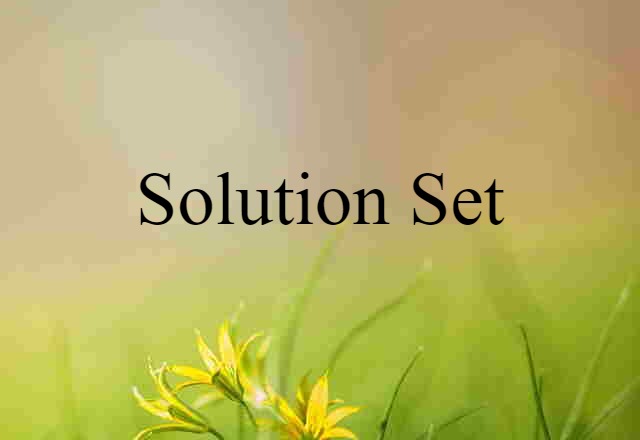 solution set