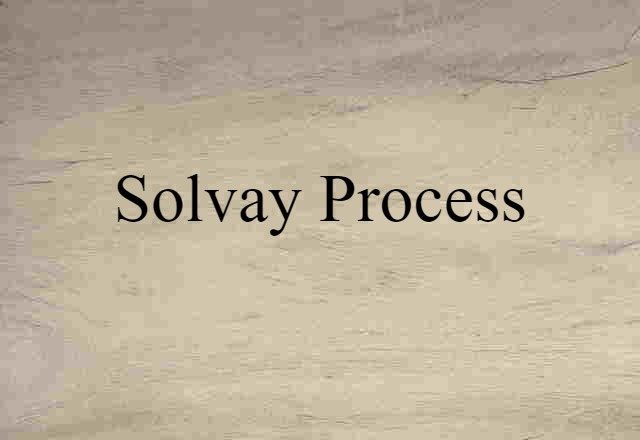 Solvay Process (noun) Definition, Meaning & Examples