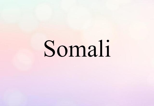 Somali