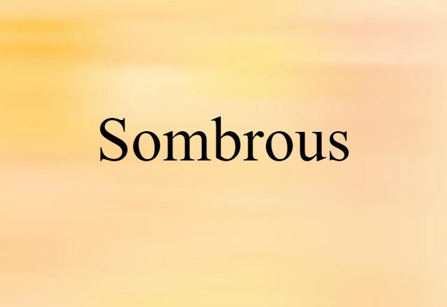 sombrous