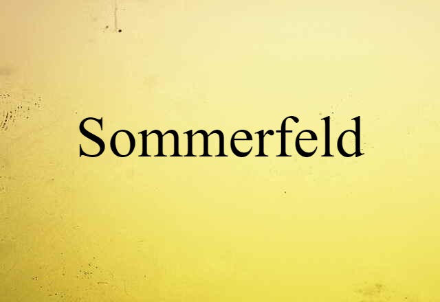 Sommerfeld