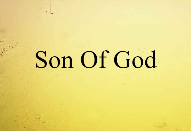 Son Of God (noun) Definition, Meaning & Examples