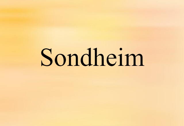 Sondheim