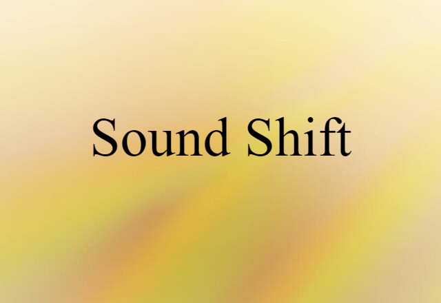 sound shift