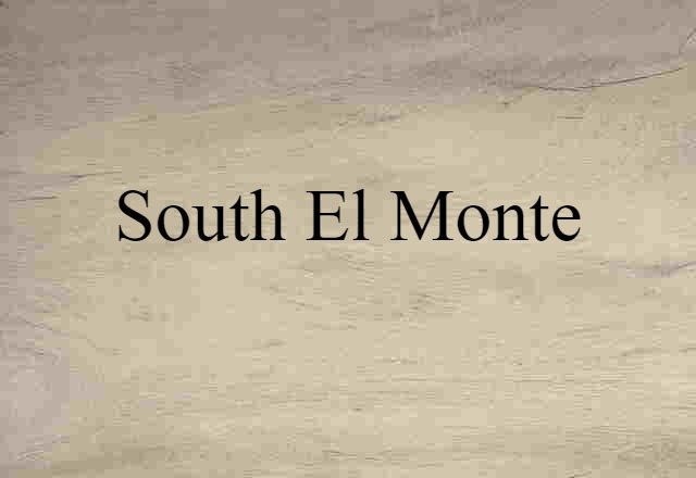 South El Monte