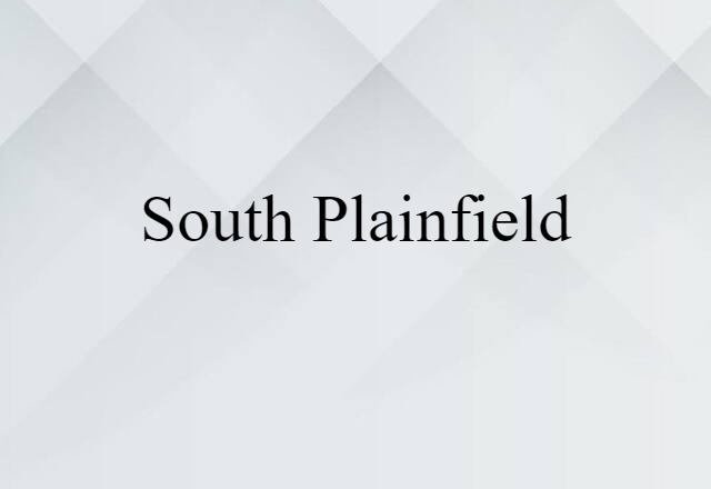 South Plainfield