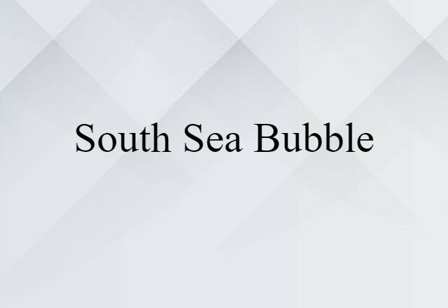 South Sea Bubble