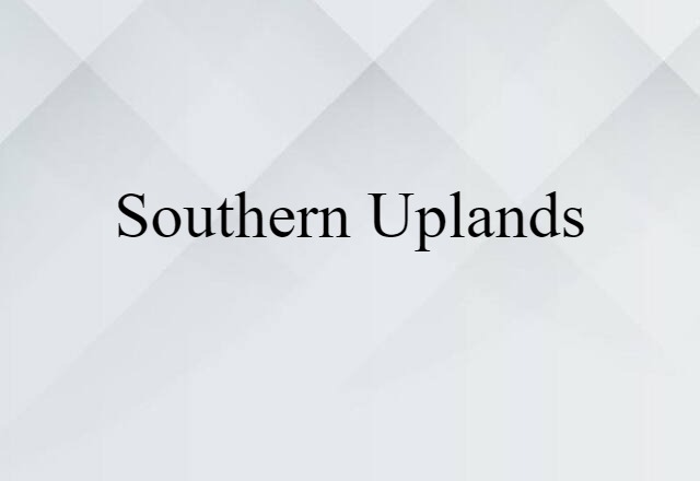 Southern Uplands