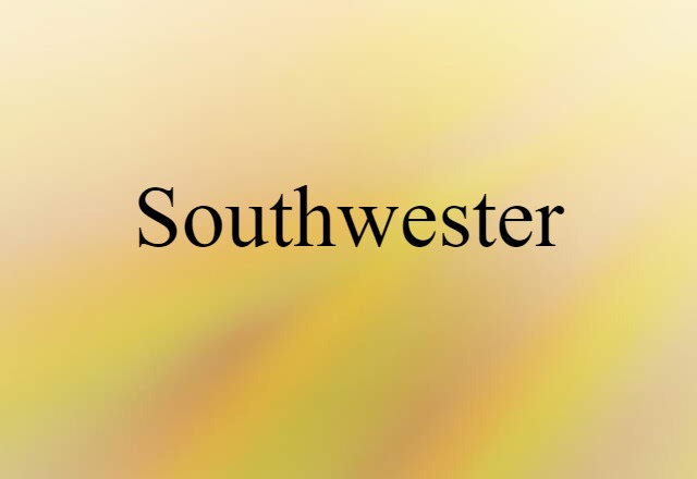 Southwester (noun) Definition, Meaning & Examples