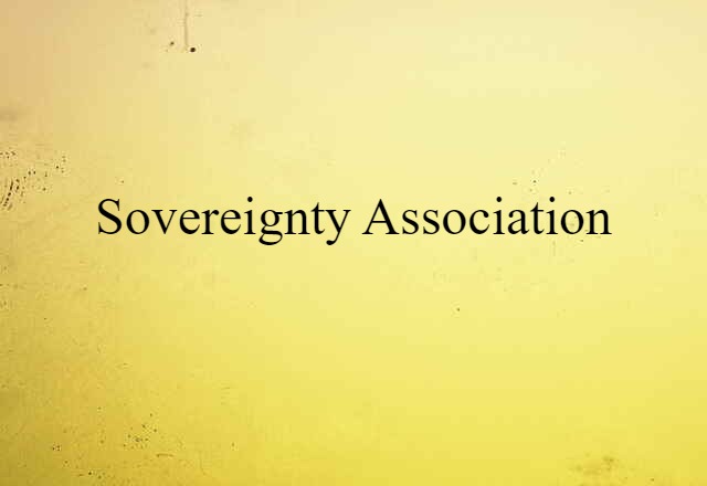 sovereignty association