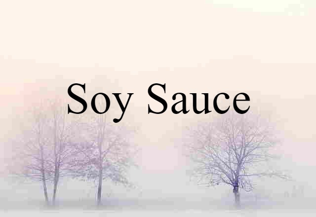 soy sauce