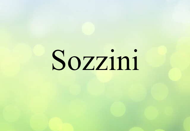 Sozzini