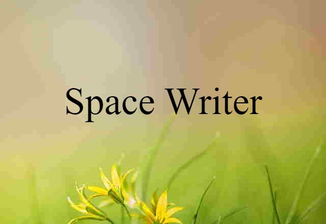 space writer