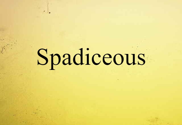 Spadiceous (noun) Definition, Meaning & Examples