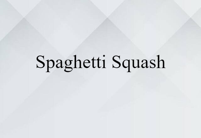 spaghetti squash