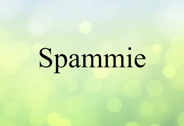 Spammie (noun) Definition, Meaning & Examples