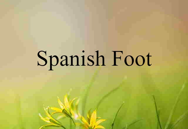 Spanish foot