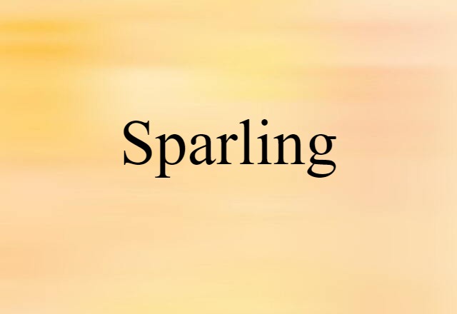 Sparling (noun) Definition, Meaning & Examples