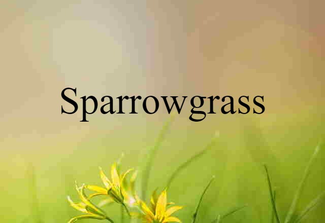 sparrowgrass