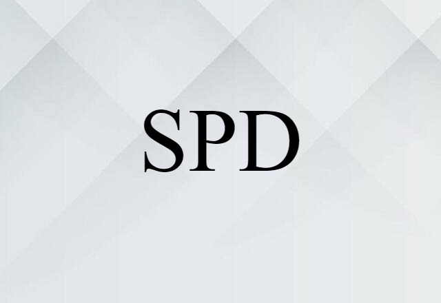 SPD (noun) Definition, Meaning & Examples