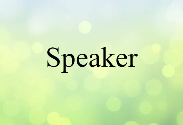 speaker