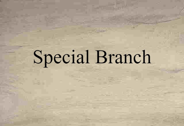 Special Branch