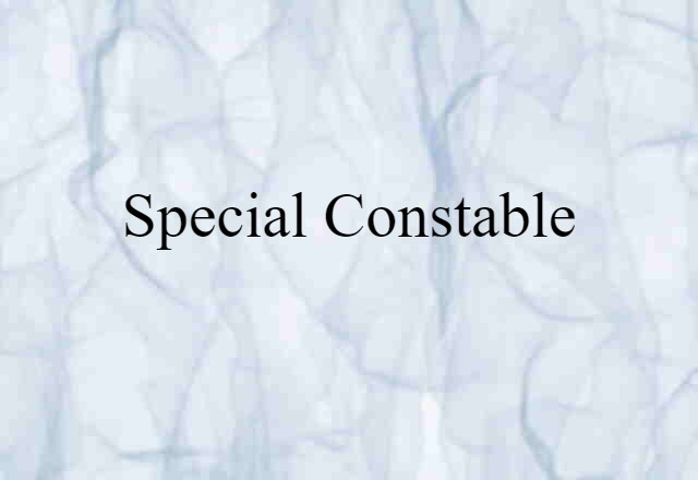 special constable