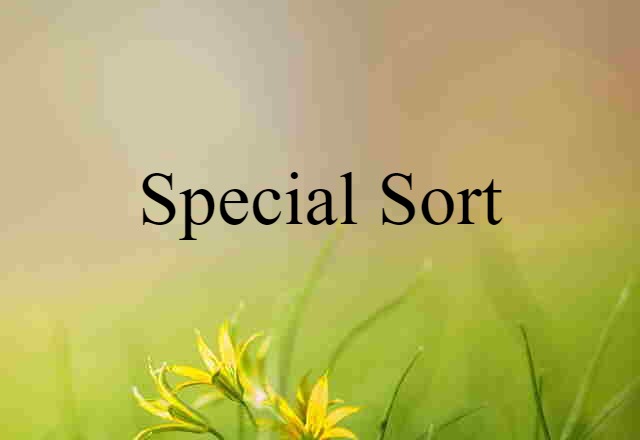 special sort