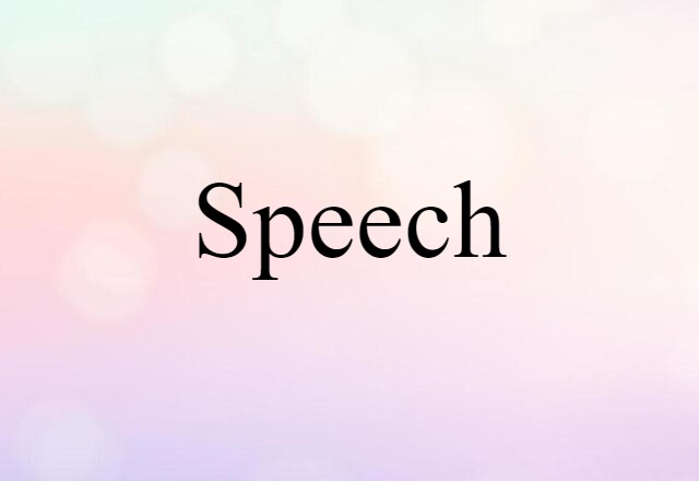 speech