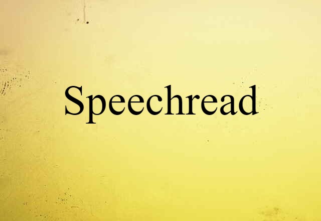 speechread