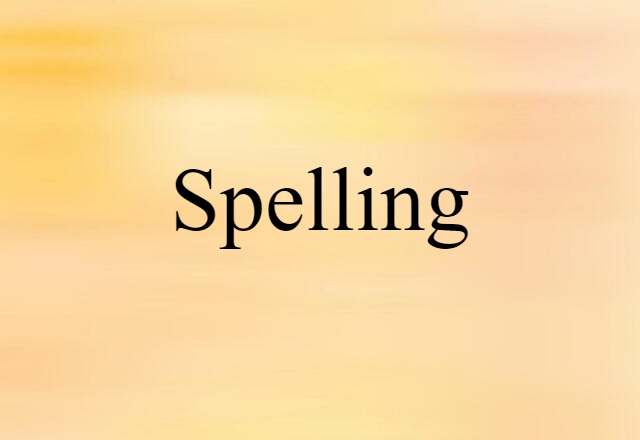 spelling