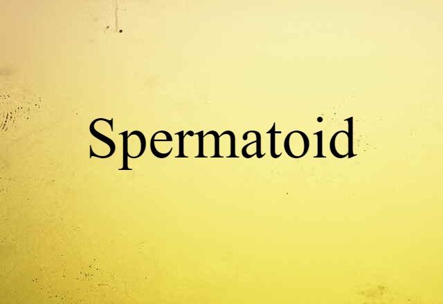 Spermatoid (noun) Definition, Meaning & Examples