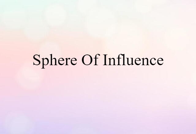 sphere of influence