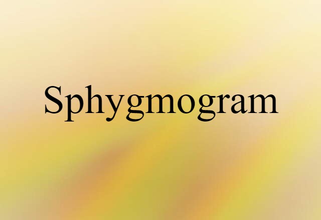 sphygmogram