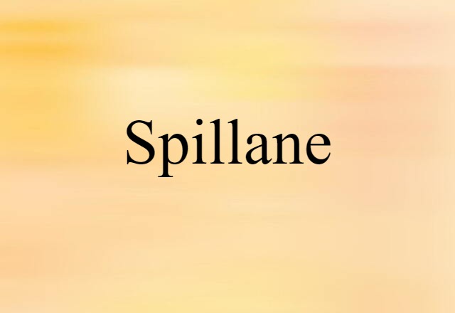 Spillane