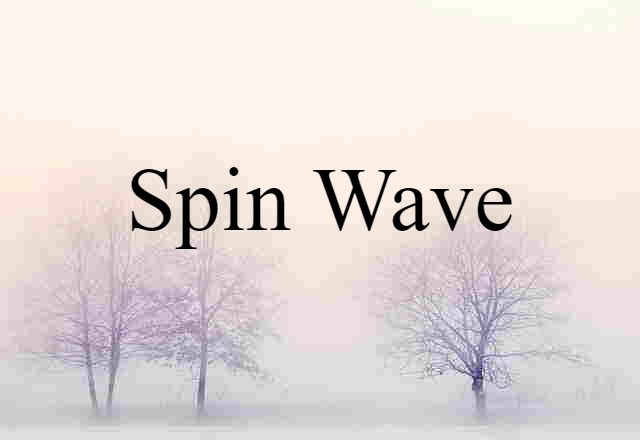 spin wave