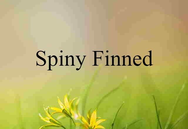 spiny-finned