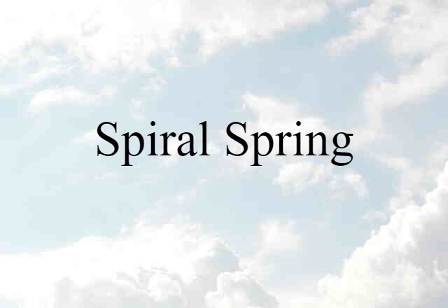 spiral spring