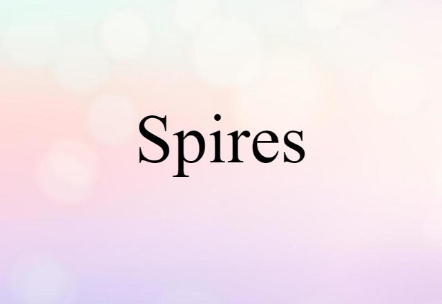 Spires (noun) Definition, Meaning & Examples