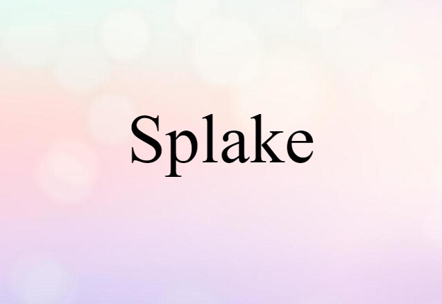 Splake (noun) Definition, Meaning & Examples